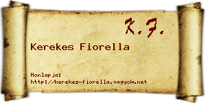 Kerekes Fiorella névjegykártya